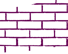 brick wall on the left top
